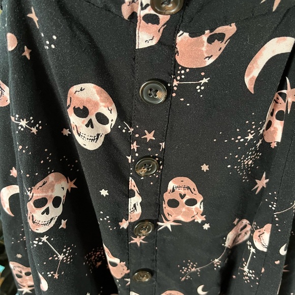 Torrid Women’s Plus Size Suspender Skirt/Dress SZ 1 Skull - Picture 3 of 3